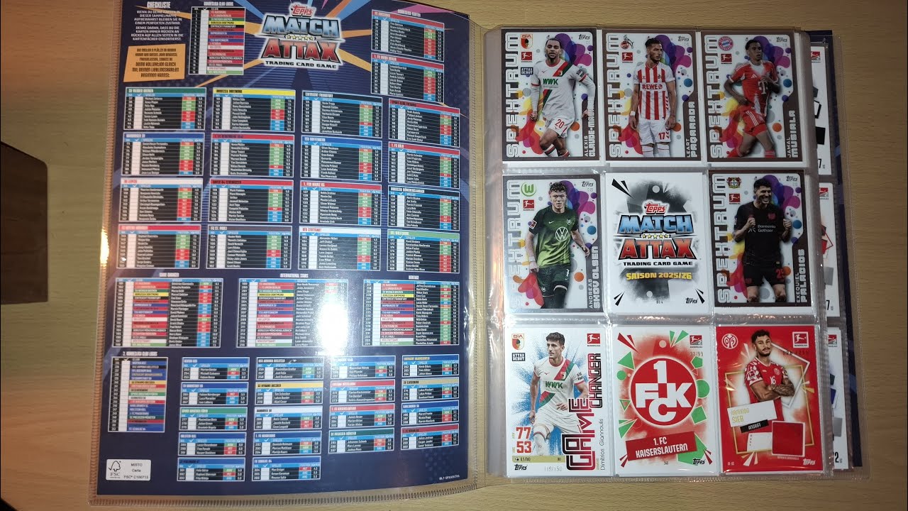 FINALES MAPPENUPDATE BUNDESLIGA MATCH ATTAX 25/26