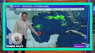 Tropical Storm Karl continues toward Mexico