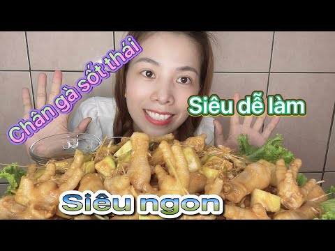 Video CHân gà sốt thái chua cay siêu ngon siêu dễ làm - nhai... - youtube