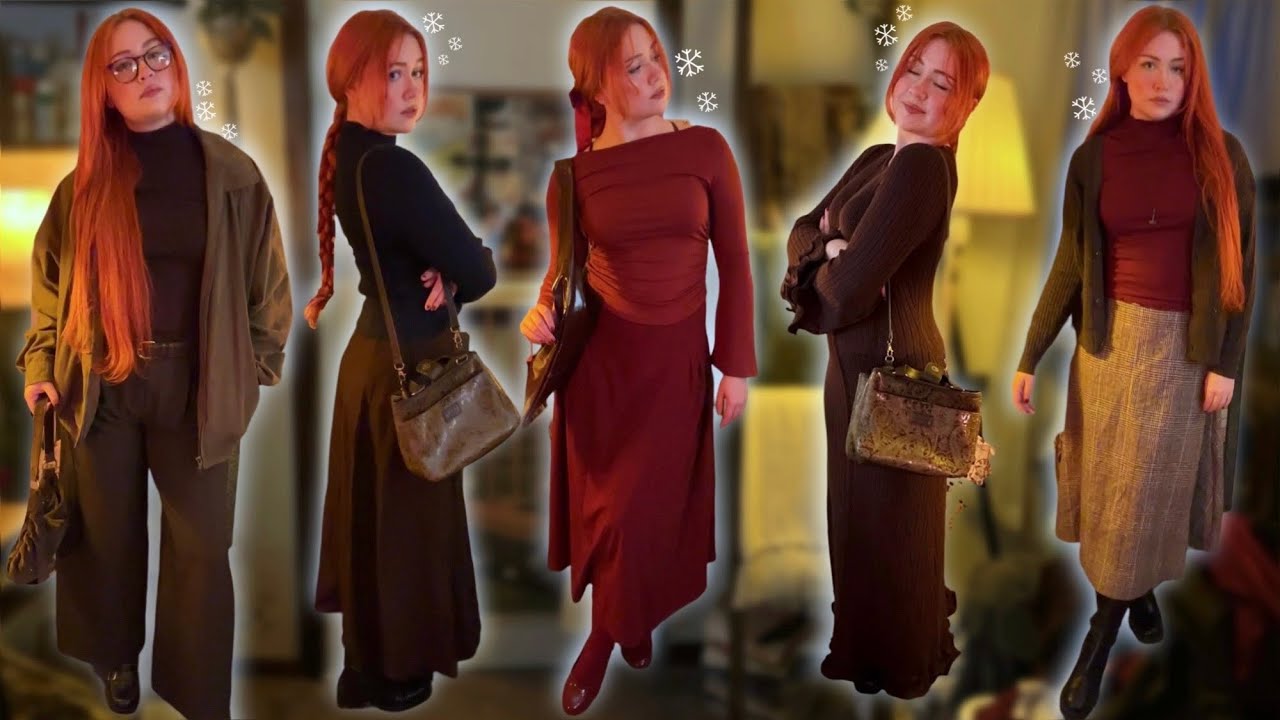 ASMR Winter Outfits Try-On 🕯️(Close Whisper, Rambling, Fabric)