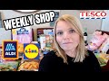 HUGE GROCERY HAUL ~ ALDI ~ TESCO ~ LIDL 💙