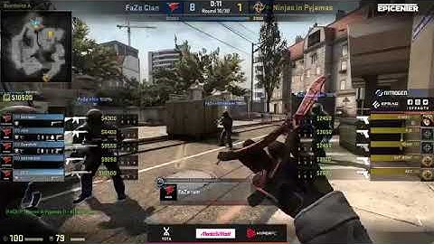 NiP vs FaZe - EPICENTER 2017 Europe Closed Qualifier - map1