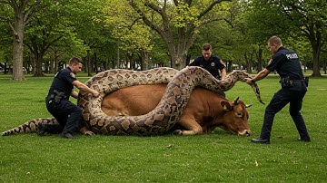 Rescue Animal | Brave Heroes Save Poor Cow From Deadly Giant Mutant Python 🐍 #wildliferescue #python