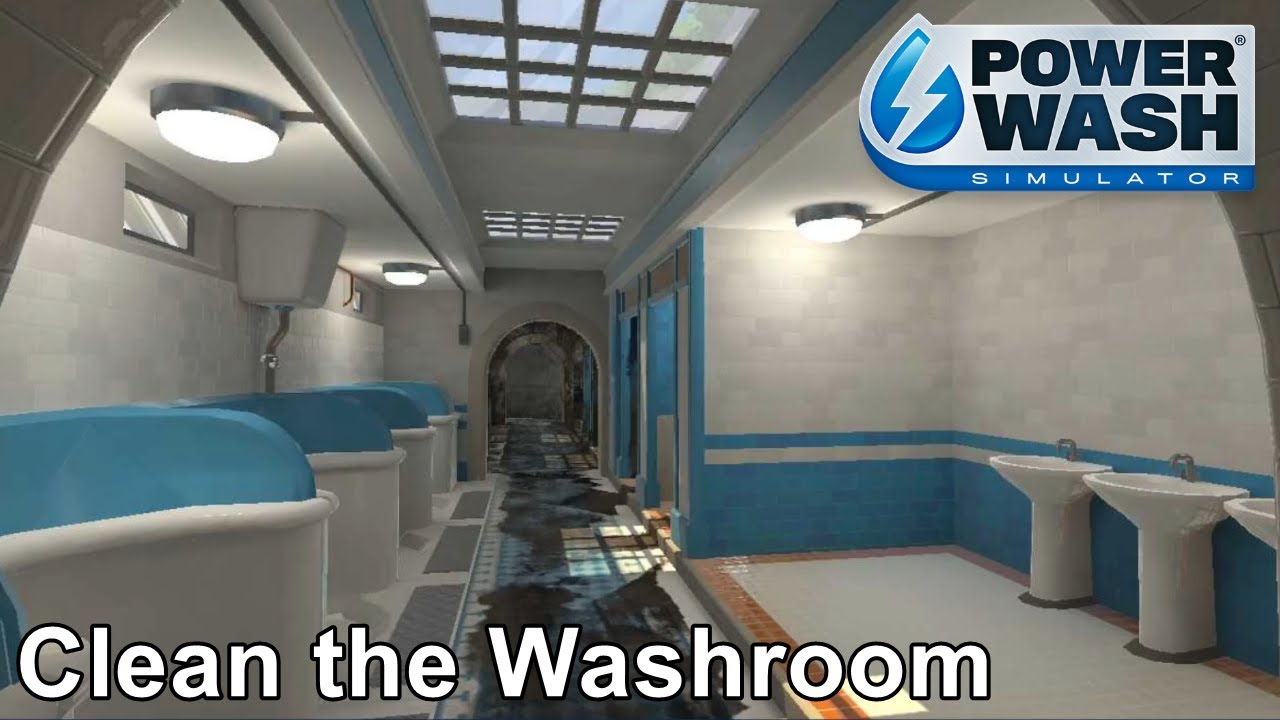 PowerWash Simulator Clean the Washroom Oddly Satisfying Video YouTube