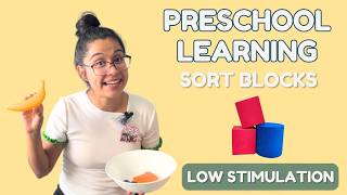 Learn Colors Red and Blue Sorting Game with Letter B | Toddlers