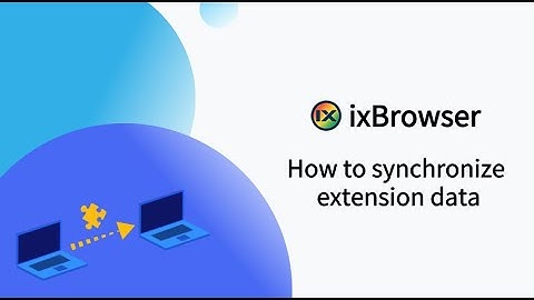 How to synchronize extension data