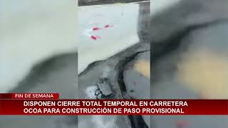 Cerrarán Tránsito Por Socavón En Carretera Ocoa