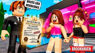 AS ORFÃS DESCOBRIRAM QUE SÃO HERDEIRAS DA MANSÃO MILIONÁRIA! | Historinhas Brookhaven RP | Roblox