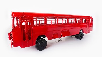 Miniature Bus | Miniature Bus After Painting  | part 20 | dry tronic