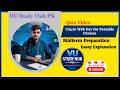 CS420 Web Development for Portable Devices Midterm Quiz Preparation #vustudyhubpk #exam#midterm#vu