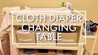 Cloth Diaper Changing Table Setup