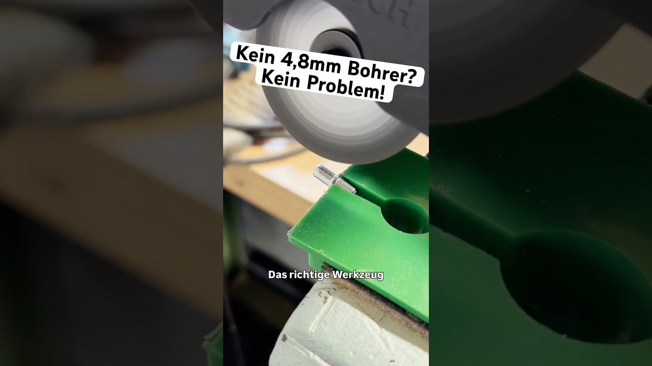 Kein 4,8mm Bohrer? Kein Problem! #diy