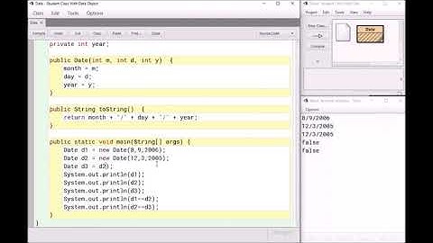 toString and equals in Java
