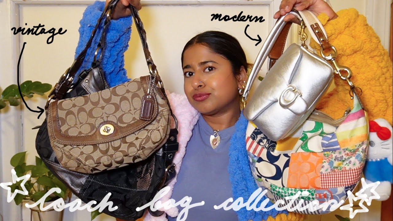 VINTAGE COACH BAG COLLECTION WITH PRICES + WHERE I GOT THEM - YouTube
