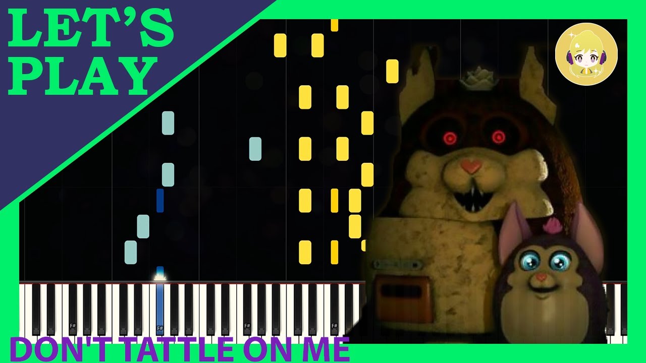 Don't Tattle On Me by The Living Tombstone [Piano Tutorial]