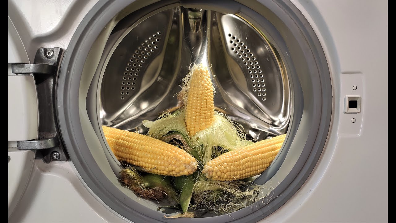 Experiment Boiling Corn in a Washing Machine YouTube