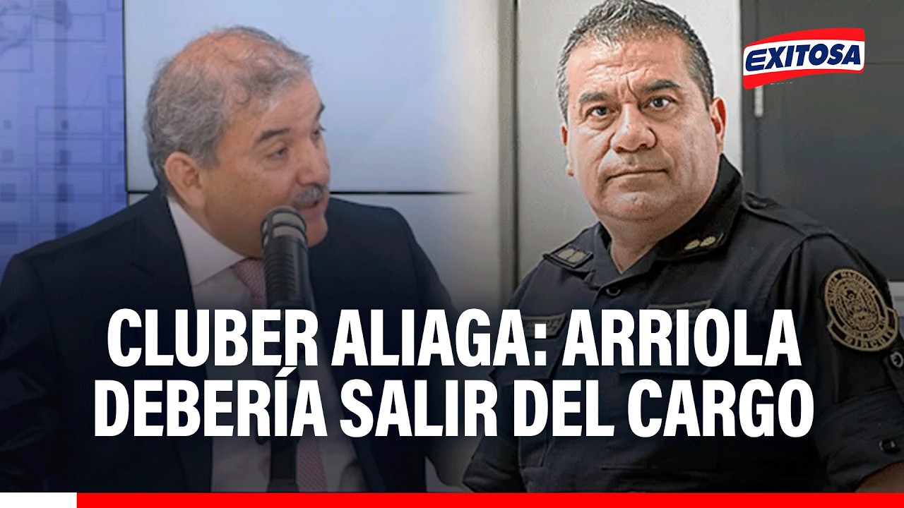 🔴🔵 Óscar Arriola debería ser removido como jefe de la PNP, sugiere Cluber Aliaga: 