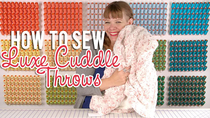 How to Sew Luxe Cuddle Throws (minky fabric) | Fat...