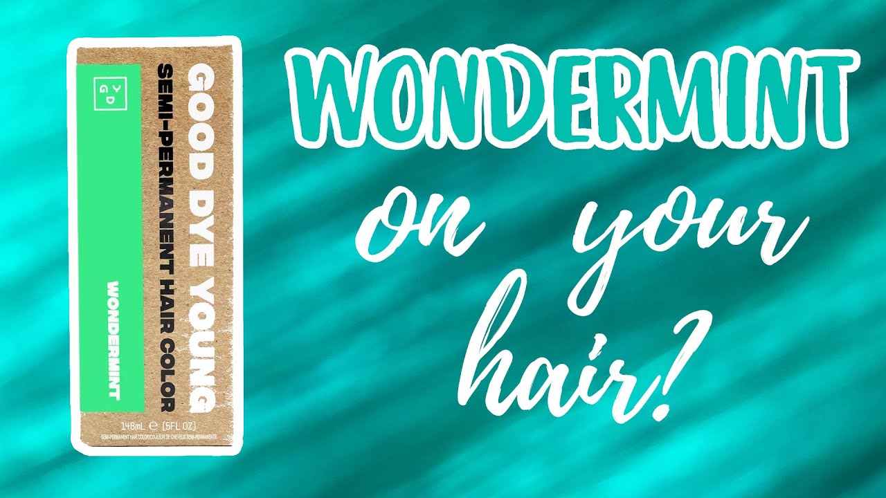 Good Dye Young WONDERMINT | Hair Level Swatches - YouTube