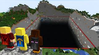 Forcing 100 Players To Dig a Hole in Minecraft Wealth