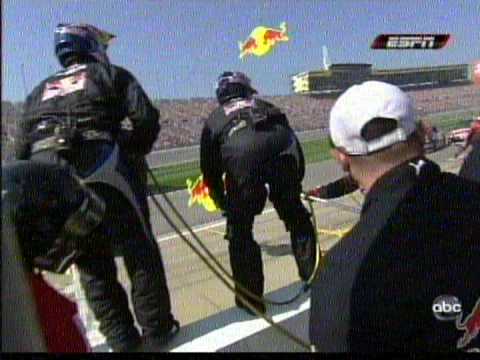 Carl Edwards Brian Vickers Pitstop Mistake 2008 Ka...