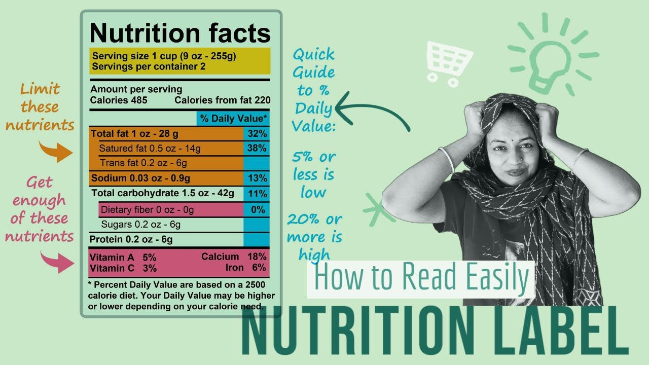 How to read nutrition label easily 4 ways to read nutrition label
