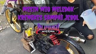 RAMAI PARAH SIRKUIT DIHARI RAYA, MESIN MIO MELEDAK, KRENGKES SAMPAI JEBOL🔥