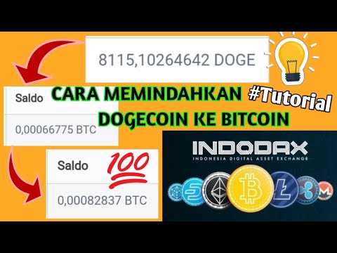 Cara Menukar Atau Memindahkan Saldo Dogecoin Ke Bitcoin Di Indodax Youtube