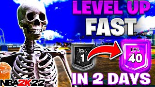 HOW TO LEVEL UP FAST IN NBA 2K22 SEASON 2!! BEST REP METHOD IN NBA 2K22!!! HIT LEVEL 40 IN 2 DAYS!!!