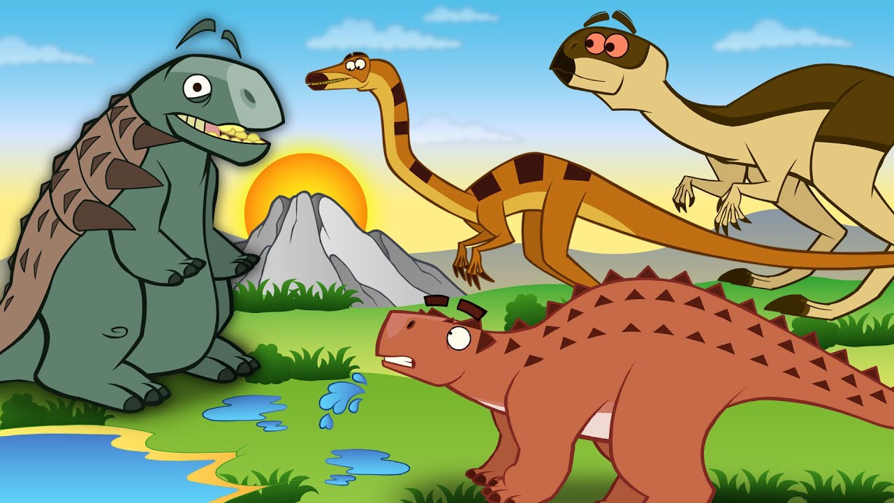 Top 5 Smallest Dinosaurs From The Dinosaur Era | Best Dinosaur Funny Cartoons For Kids | Educational
