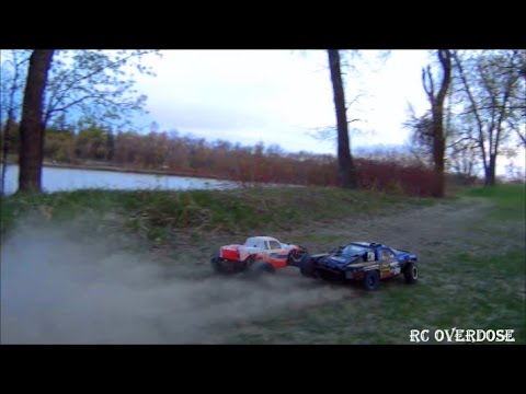 RC Overdose-Rustler & Slash VXL Off-Road Rage (Crashes and Dust clouds)
