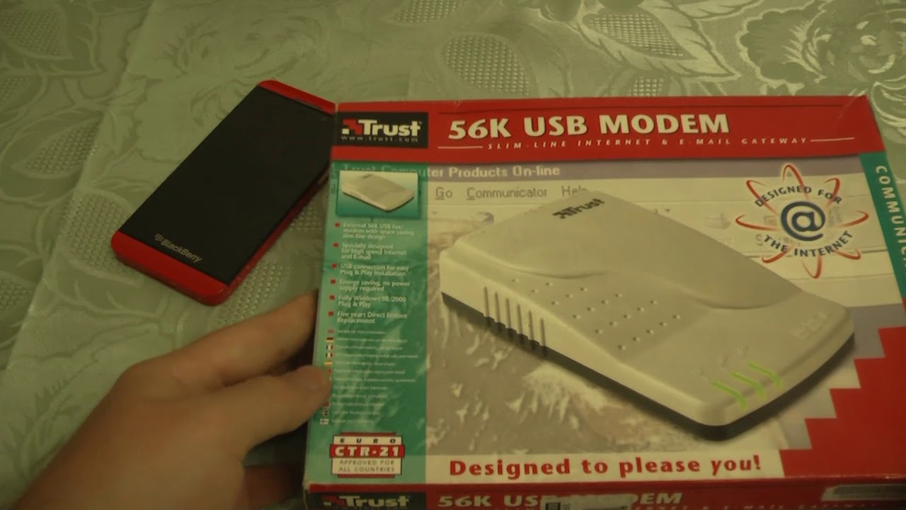 Unboxing del nuovissimo modem Trust USB 56K - YouTube