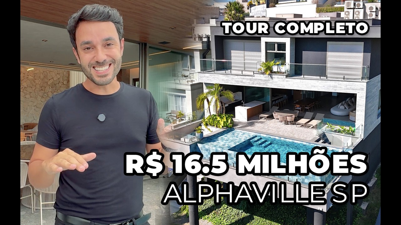 A MANSÃO DOS SEUS SONHOS EM ALPHAVILLE, VISTA PARA A RESERVA AMBIENTAL!