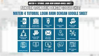 4 MATERI LOGIN AKUN DENGAN MENGGUNAKAN GOOGLE SHEET | SOFTWARE FACEBOOK ONETOBOT 2025