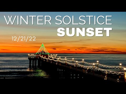 Winter Solstice Sunset--12/21/22 Manhattan Beach