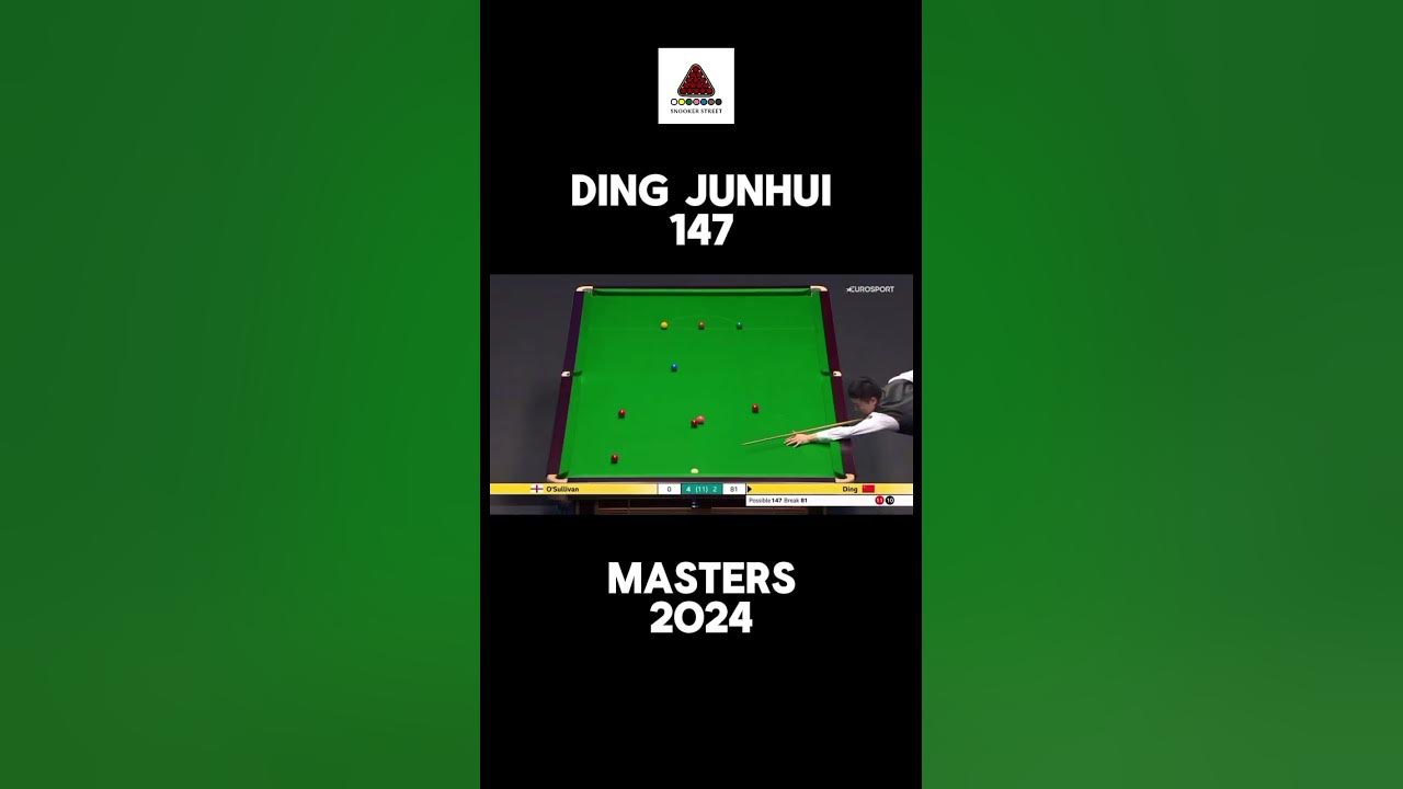 Ding Junhui sensational 147 at Masters snooker 2024 snooker 