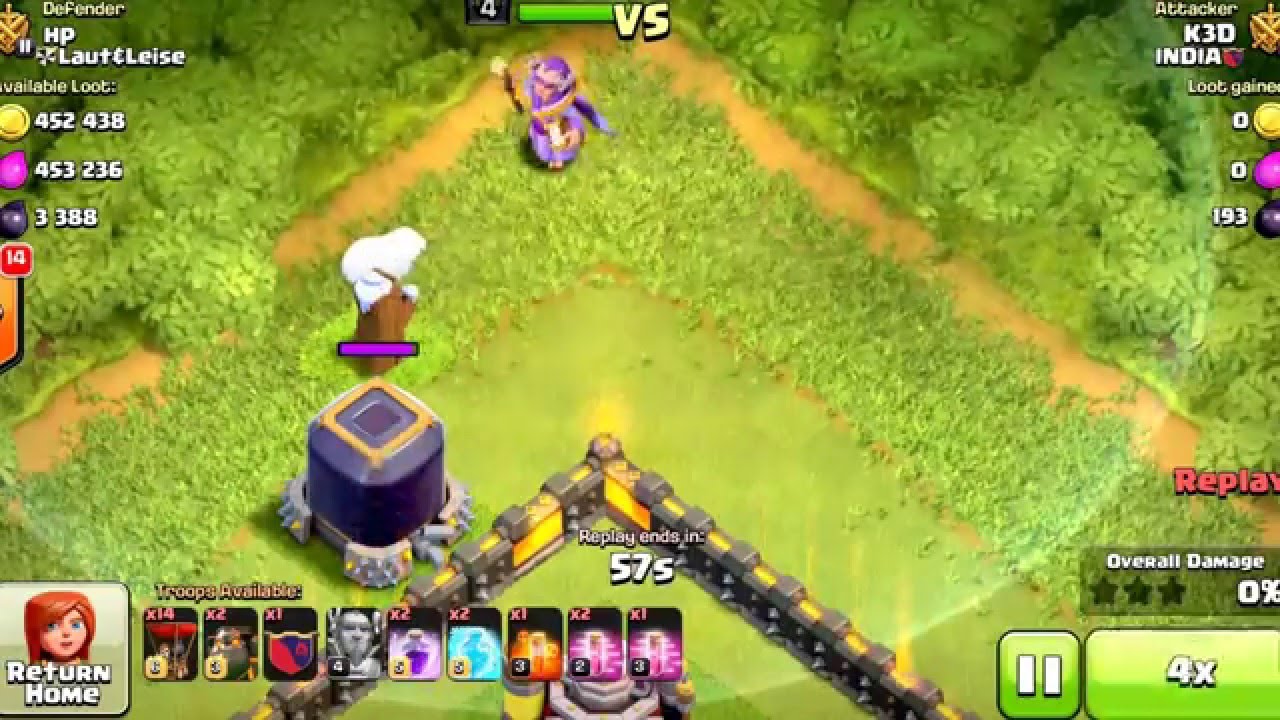 Clash of Clans | TH 11 | Easy Dark Elixir Loot: Grand Warden at Work
