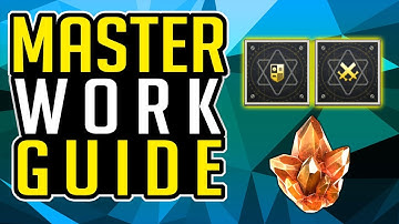 Destiny 2 How MASTERWORK WEAPONS WORK- How to Get MASTERWORK CORES and WEAPONS