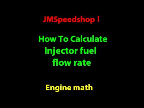 Injector size calculation HOW TO size fuel injector flow rate. 10 .  JMSpeedshop !