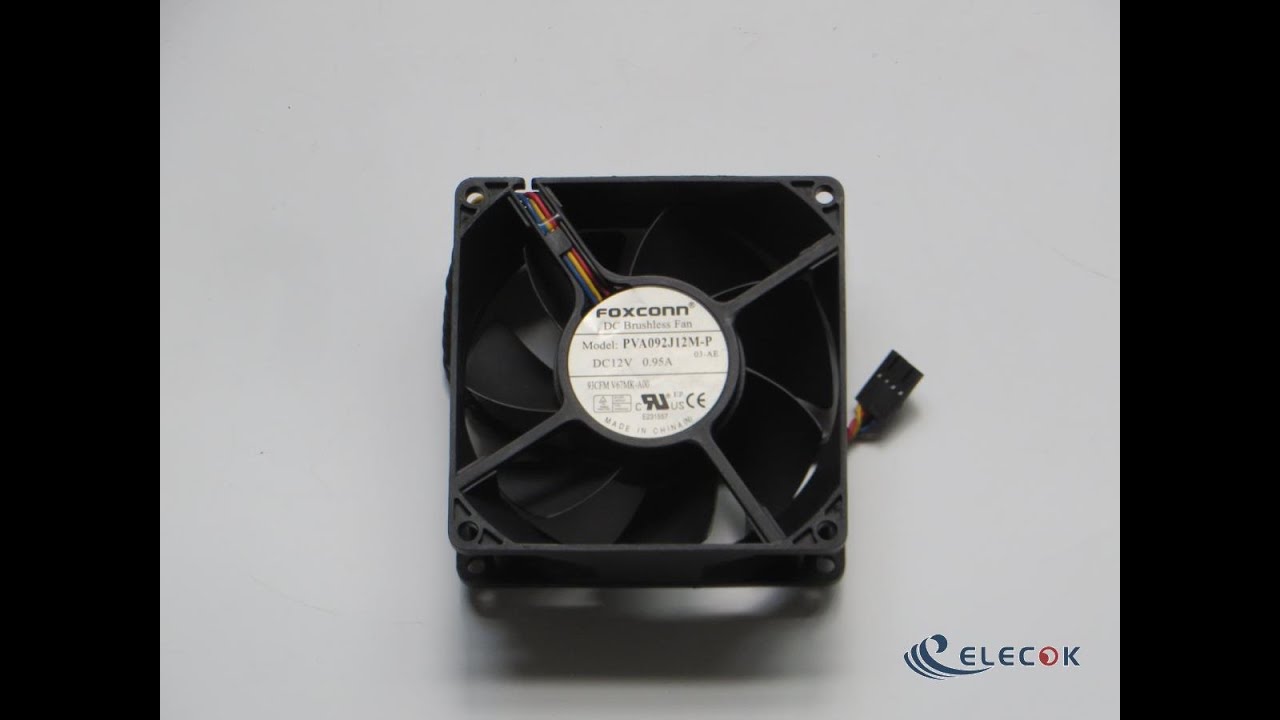 RTDPART Lüfter Für Foxconn PVA092J12M-P - DC 12 V 0,95 A 4-polig Neu