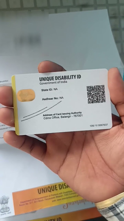 New Unique Disability ID card 2023