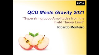 Ricardo Monteiro, “Superstring Loop Amplitudes from the Field Theory Limit