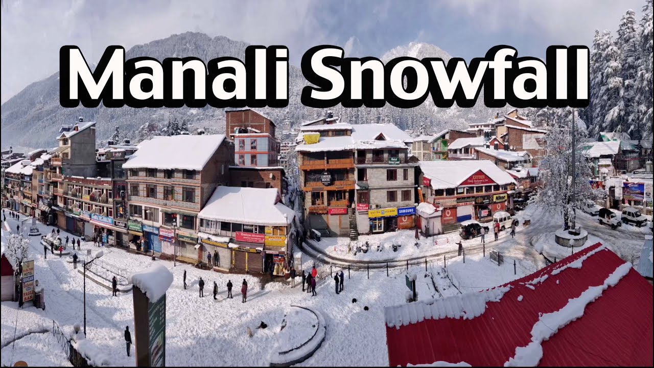 Manali Snowfall I Heavy Snowfall at Mall Road I Delhi to Manali I Snowfall in Himachal Pradesh
