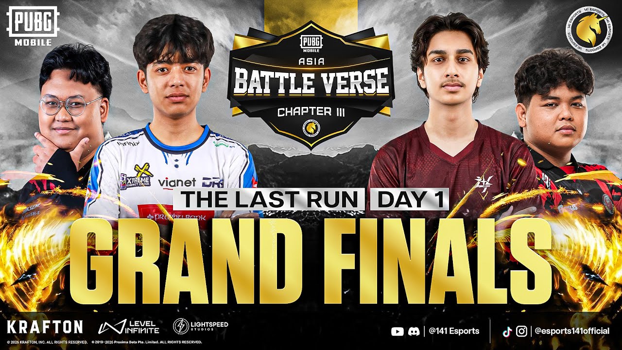 PUBGM BATTLE VERSE ASIA CHAPTER III | FINAL PHASE DAY 1 | FT. #BTR #4T #ASi8 #BOOM #HORAA #DRS