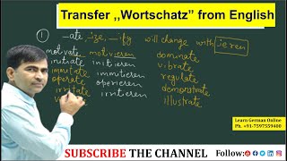 Transfer ,,Wortschatz” from English | German Grammar in Hindi | Learn German | A1 A2 B1 B2 screenshot 5