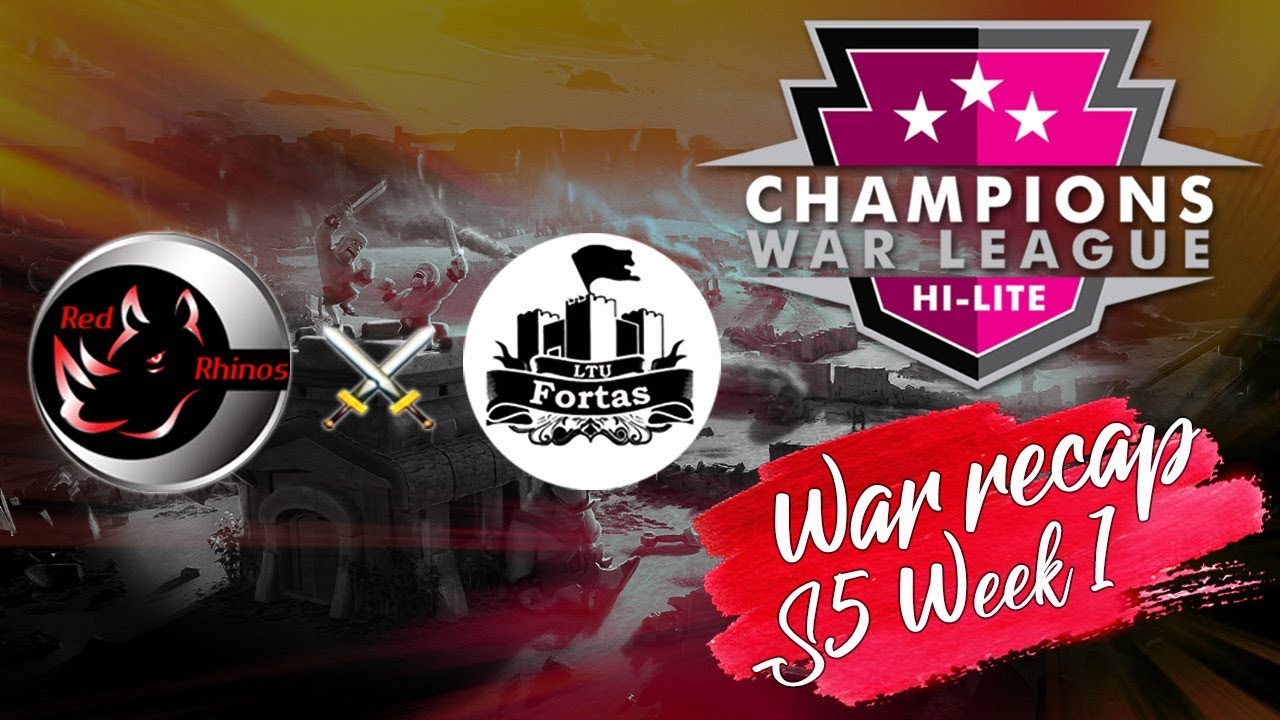 CWL Season 5 - Hi Lite - Red Rhinos vs Fortas LTU recap