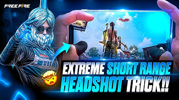 EXTREME SHORT RANGE HEADSHOT SECRET TRICK IN FREE FIRE 🔥🤯