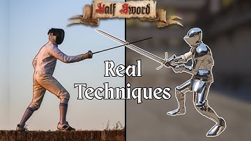 I tried 7 REAL Sword Techniques in Half Sword!