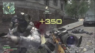 MW3 Sick No Scope Barrett Quad Spray! - codbox