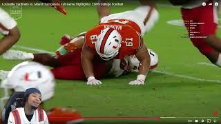 FlightReacts To Louisville vs. Miami Hurricanes | Full Game Highlights 2025!